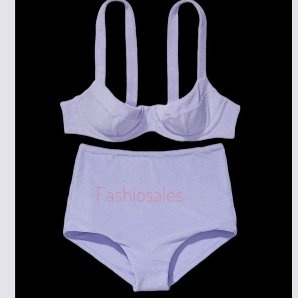 Victorias Secret Set Wicked Push Up without padding terry Bikini Top & Bottom